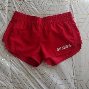 Bright Red Guard Shorts